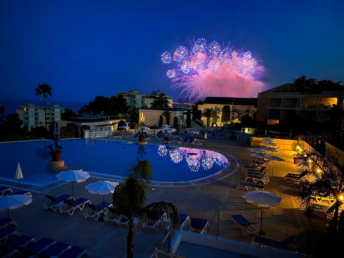 Exceptionnel Sur Cannes Vue Mer Piscine Exterior foto