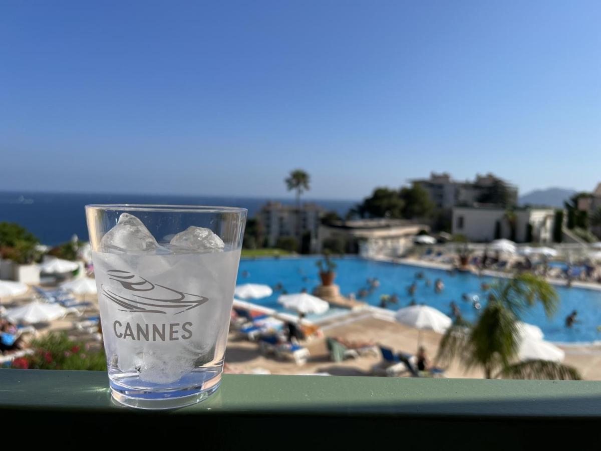 Exceptionnel Sur Cannes Vue Mer Piscine Exterior foto